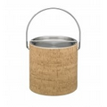 3 Qt. Natural Cork Ice Bucket with Stainless Bar Lid